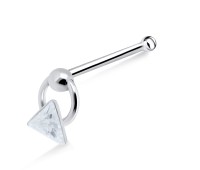 Dangling Triangle Bone Nose Stud NSKD-798